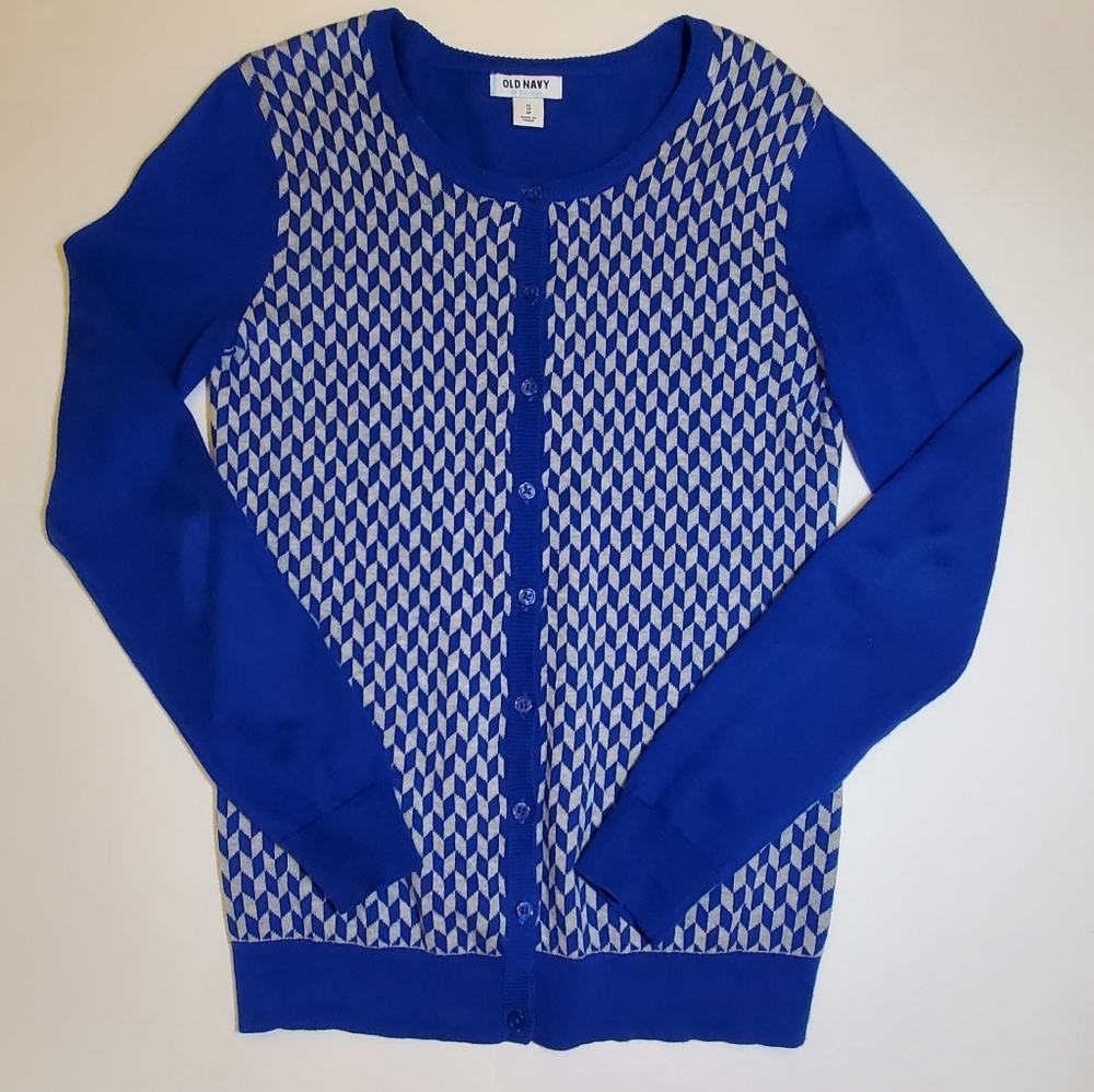 Old Navy Womens Cotton Geometric Cardigan, XS